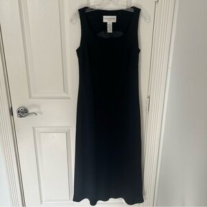 VINTAGE EVAN-PICONE Elegant Formal Black Sleeveless Floor Length Dress | Size 6